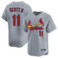 Ldoa St. Louis Cardinals #11 Victor Scott II Player Gray Home Limited Stitched Jerseys