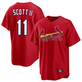 Ldoa St. Louis Cardinals #11 Victor Scott II Player Red Home Game Stitched Jerseys