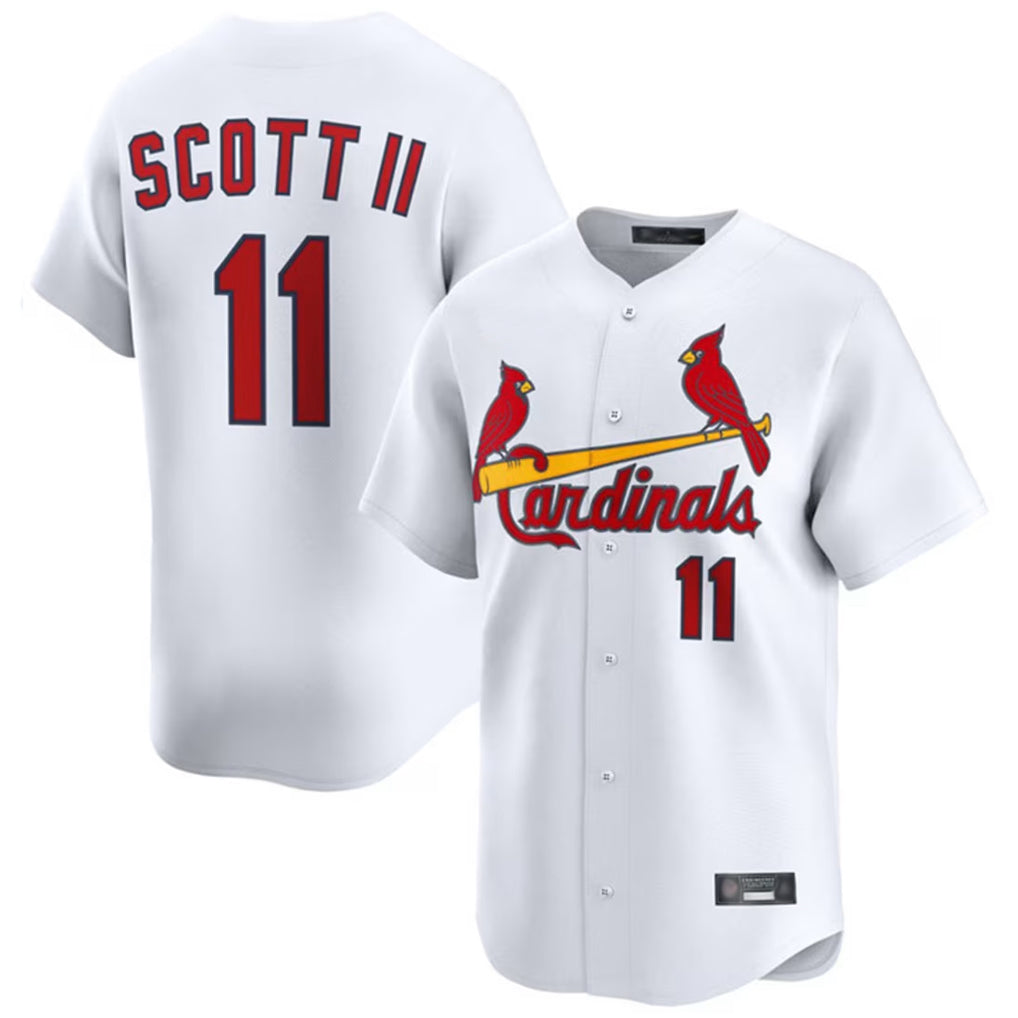 Ldoa St. Louis Cardinals #11 Victor Scott II Player White Home Limited Stitched Jerseys