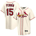Ldoa St. Louis Cardinals #15 Jose Fermin Player Cream Home Game Stitched Jerseys