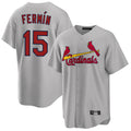 Ldoa St. Louis Cardinals #15 Jose Fermin Player Gray Home Game Stitched Jerseys