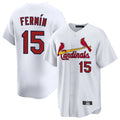Ldoa St. Louis Cardinals #15 Jose Fermin Player White Home Game Stitched Jerseys