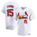 Ldoa St. Louis Cardinals #15 Jose Fermin Player White Home Limited Stitched Jerseys
