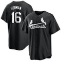 Ldoa St. Louis Cardinals #16 Nolan Gorman Player Black City Connect Home Limited Stitched Jerseys