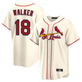 Ldoa St. Louis Cardinals #18 Jordan Walker Player Cream Home Game Stitched Jerseys