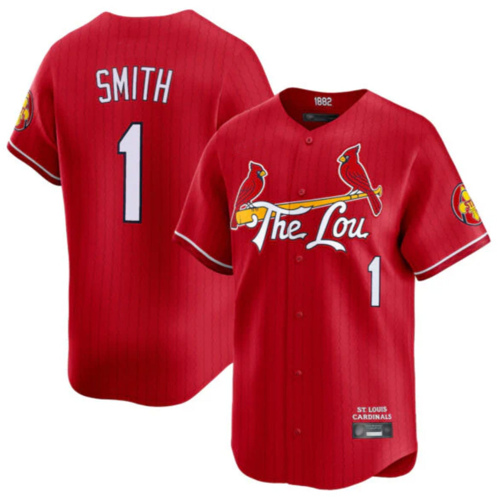 Ldoa St. Louis Cardinals #1 Ozzie Smith Player Red City Connect Limited Stitched Jerseys
