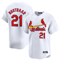 Ldoa St. Louis Cardinals #21 Lars Nootbaar Player White Home Limited Stitched Jerseys