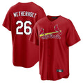 Ldoa St. Louis Cardinals #26 JJ Wetherholt Player Red Home Game Stitched Jerseys