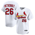 Ldoa St. Louis Cardinals #26 JJ Wetherholt Player White Home Limited Stitched Jerseys