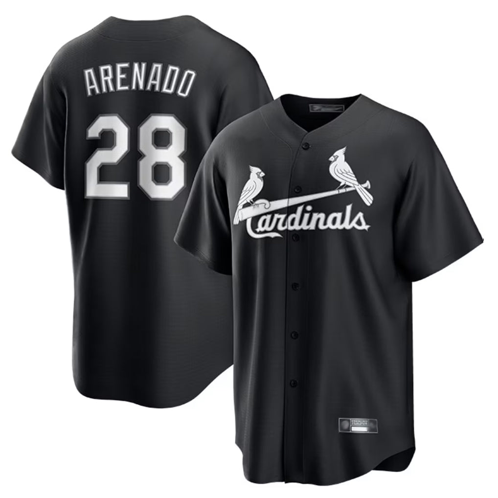 Ldoa St. Louis Cardinals #28 Nolan Arenado Player Black City Connect Home Limited Stitched Jerseys