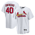 Ldoa St. Louis Cardinals #40 Willson Contreras Player White Home Game Stitched Jerseys
