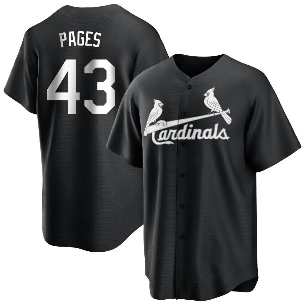 Ldoa St. Louis Cardinals #43 Pedro Pages Player Black City Connect Home Limited Stitched Jerseys