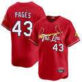 Ldoa St. Louis Cardinals #43 Pedro Pages Player Red City Connect Limited Stitched Jerseys