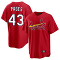 Ldoa St. Louis Cardinals #43 Pedro Pages Player Red Home Game Stitched Jerseys