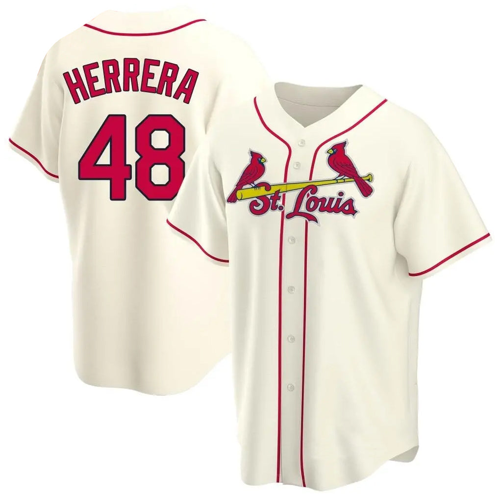 Ldoa St. Louis Cardinals #48 Ivan Herrera Player Cream Home Game Stitched Jerseys