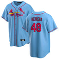 Ldoa St. Louis Cardinals #48 Ivan Herrera Player Light Blue  Home Game Stitched Jerseys