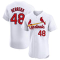 Ldoa St. Louis Cardinals #48 Ivan Herrera Player White Home Limited Elite Stitched Jerseys
