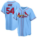 Ldoa St. Louis Cardinals #54 Sonny Gray Player Light Blue Home Game Stitched Jerseys