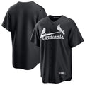 Ldoa St. Louis Cardinals Blank Player Black Cooperstown Collection Limited Stitched Jerseys