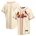 Ldoa St. Louis Cardinals Blank Player Cream Home Game Stitched Jerseys