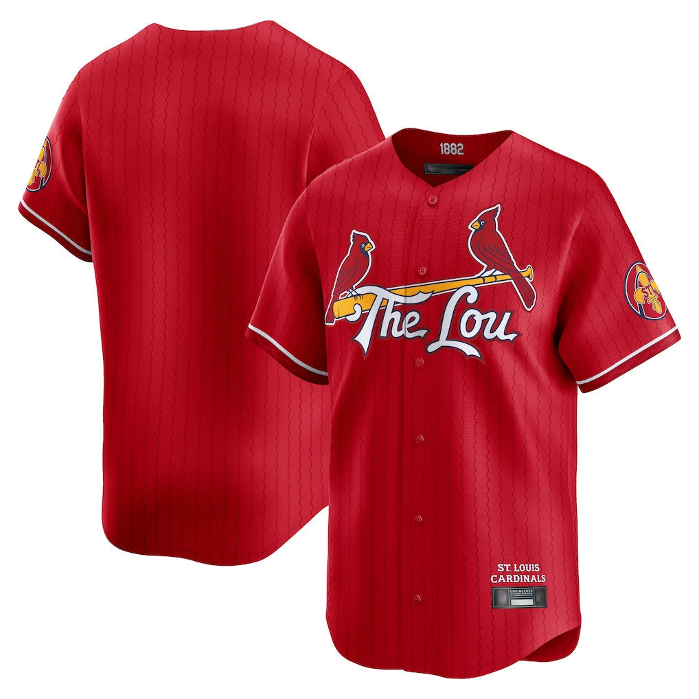 Ldoa St. Louis Cardinals Blank Player Red City Connect Limited Stitched Stitched Jerseys