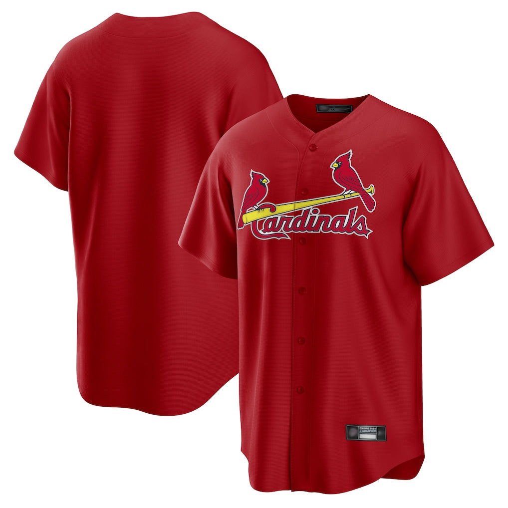 Ldoa St. Louis Cardinals Blank Player Red Home Game Stitched Jerseys