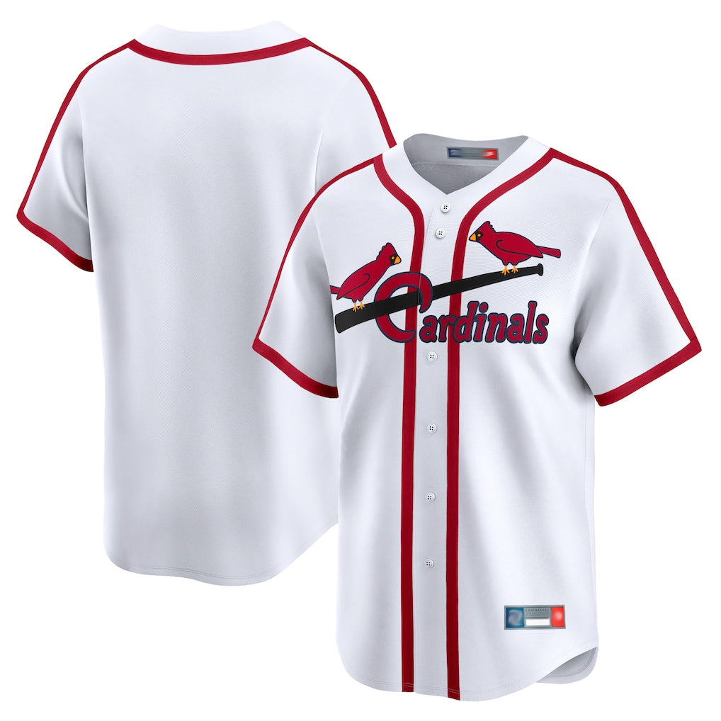 Ldoa St. Louis Cardinals Blank Player White Cooperstown Collection Limited Stitched Jerseys