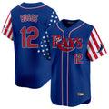 Ldoa TB.Rays #12 Wade Boggs Player Royal 2025 Independence Day Vapor Premier Limited Stitched Jerseys
