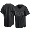 Ldoa TB.Rays #13 Junior Caminero Player Black Home Game Stitched Jerseys
