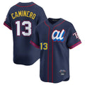 Ldoa TB.Rays #13 Junior Caminero Player Navy All-star Limited Stitched Jersey