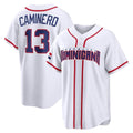 Ldoa TB.Rays #13 Junior Caminero Player White 2026 World Classic Limited Stitched Jerseys