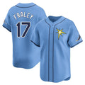 Ldoa TB.Rays #17 Jake Fraley Player Light Blue Home Limited Stitched Jerseys