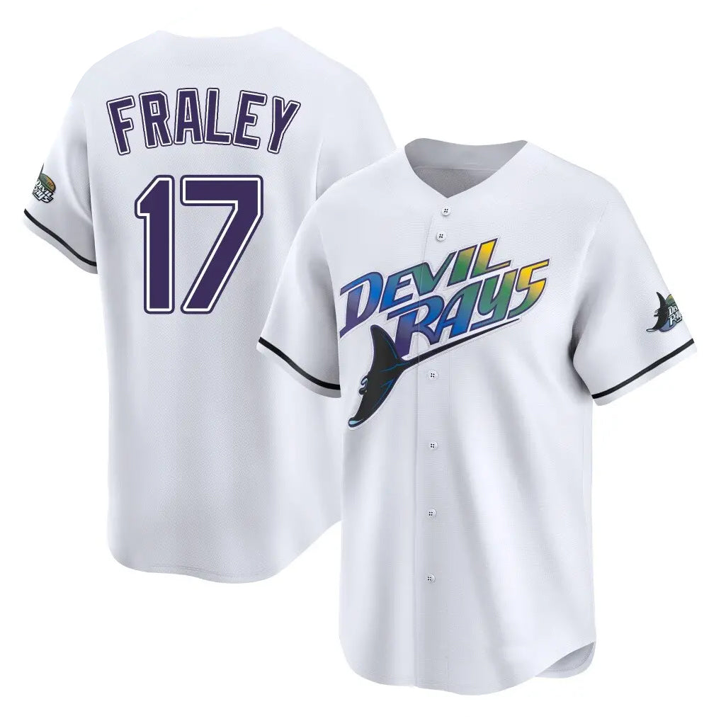 Ldoa TB.Rays #17 Jake Fraley Player White City Connect Home Stitched Jerseys