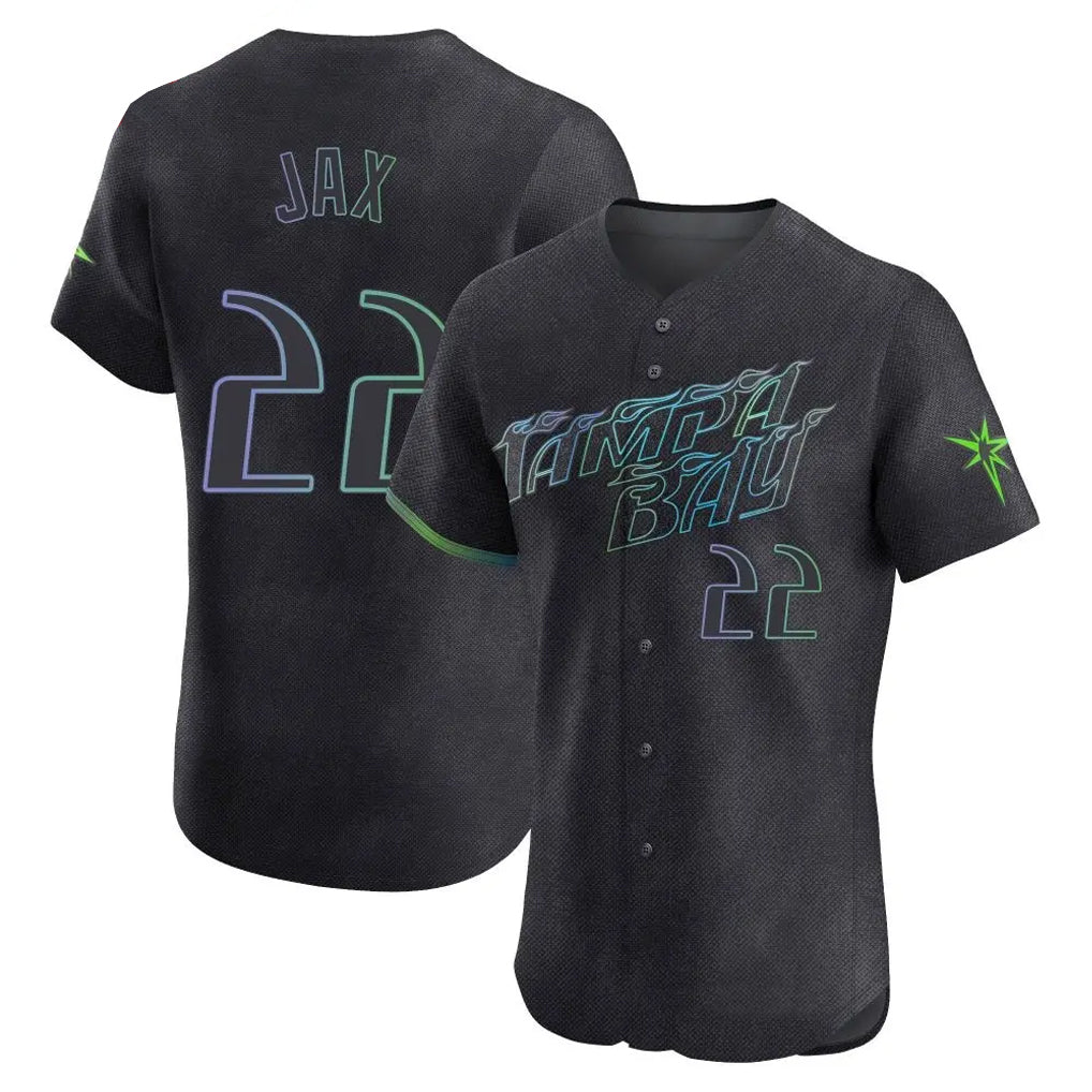Ldoa TB.Rays #22 Griffin Jax Player Black City Connect Home Limited Elite Stitched Jerseys