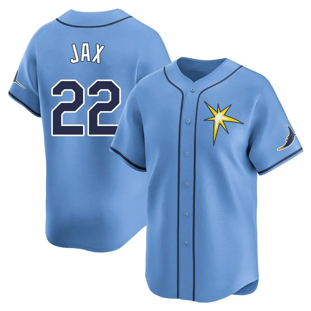 Ldoa TB.Rays #22 Griffin Jax Player Light Blue Home Limited Stitched Jerseys