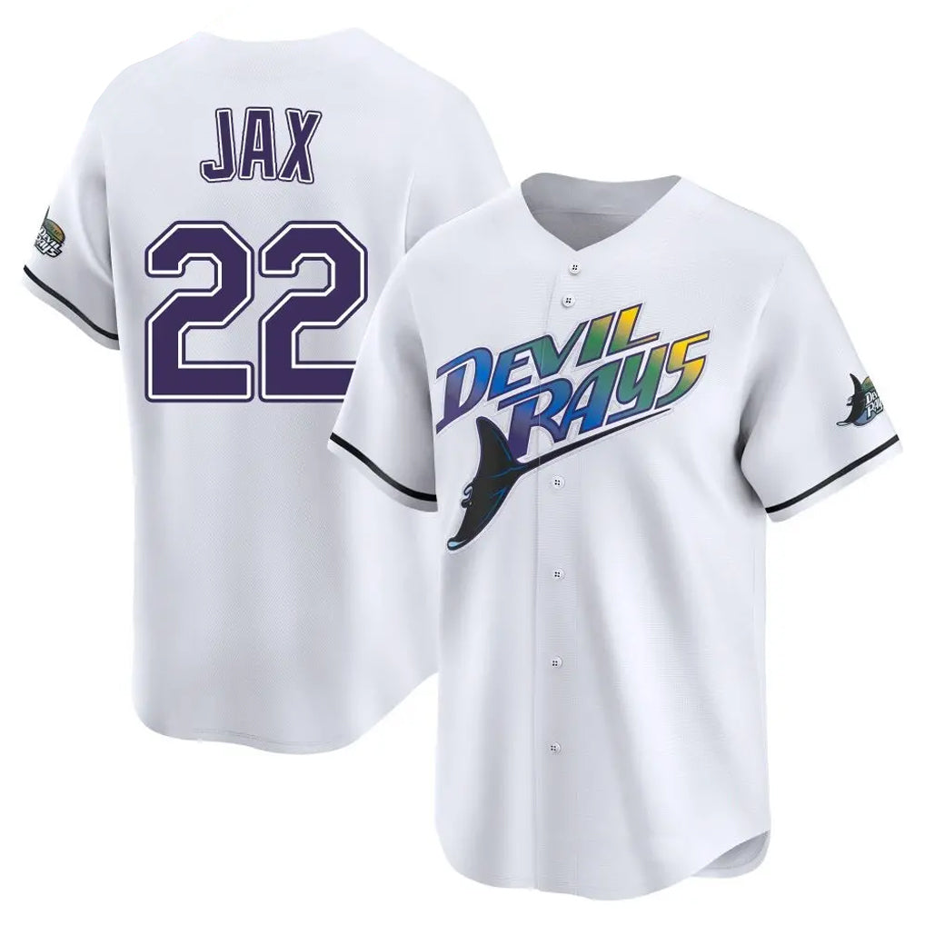 Ldoa TB.Rays #22 Griffin Jax Player White City Connect Home Stitched Jerseys
