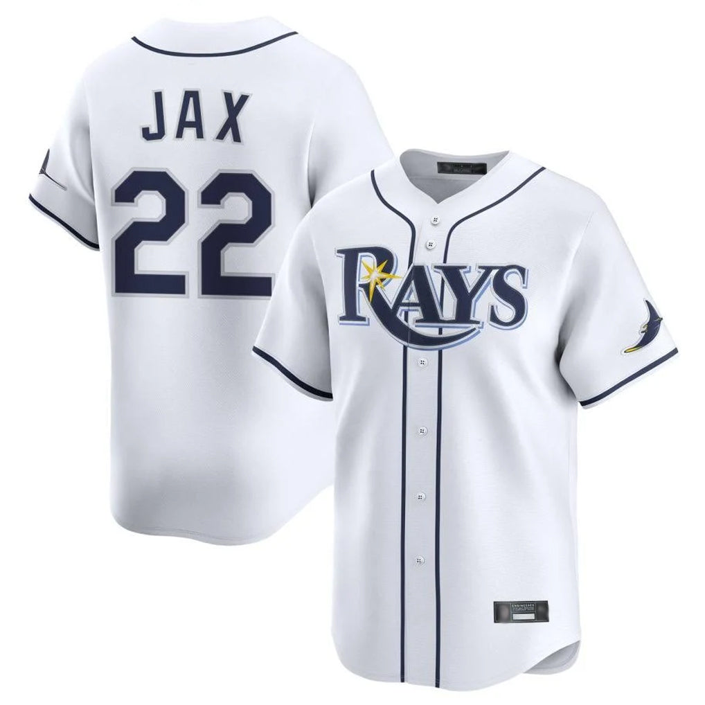 Ldoa TB.Rays #22 Griffin Jax Player White Home Limited Stitched Jerseys