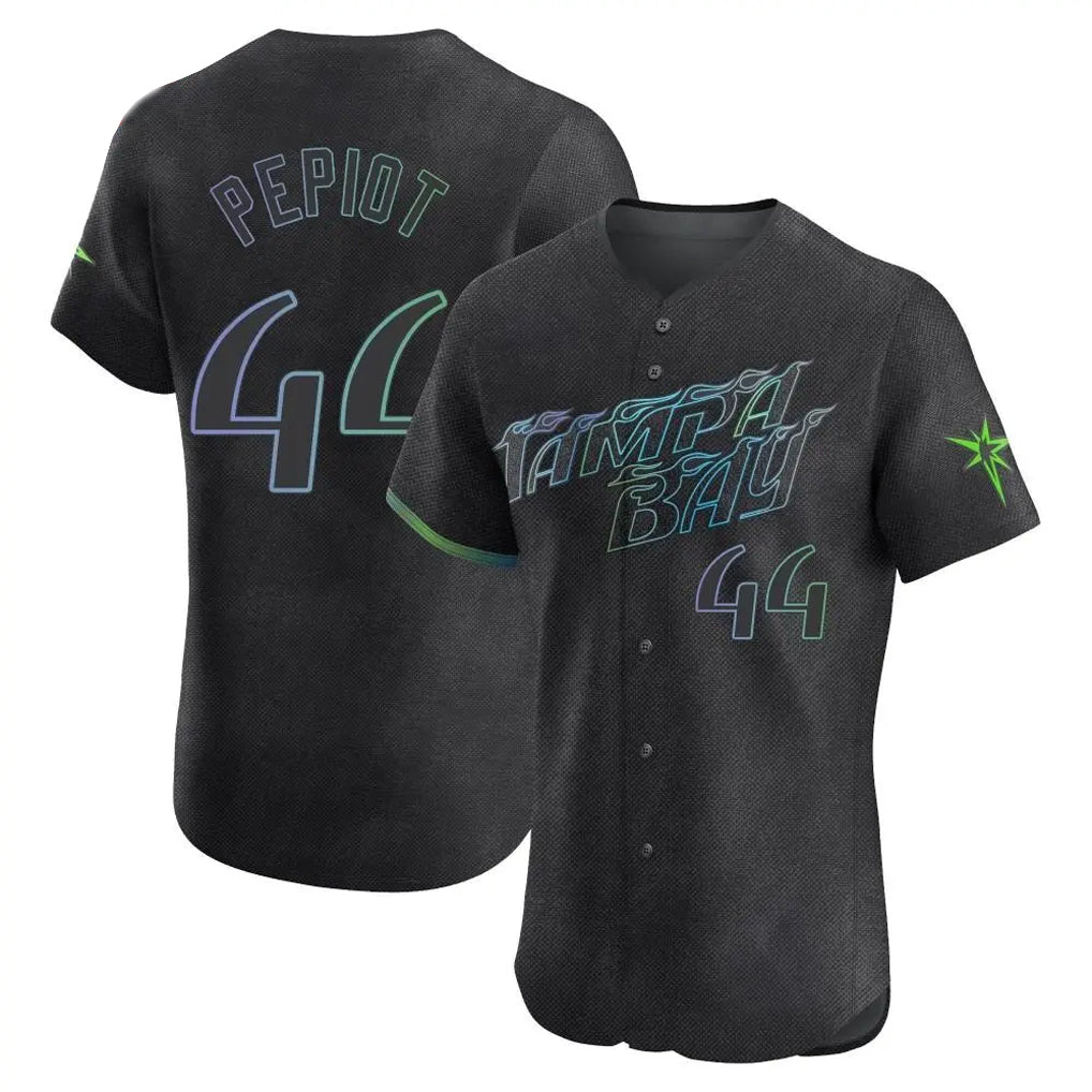 Ldoa TB.Rays #44 Ryan Pepiot Player Black City Connect Home Limited Elite Stitched Jerseys