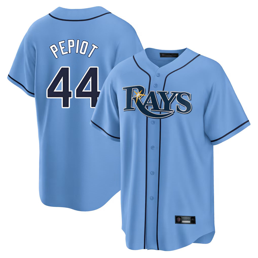 Ldoa TB.Rays #44 Ryan Pepiot Player Light Blue Home Limited Stitched Jerseys