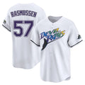 Ldoa TB.Rays #57 Drew Rasmussen Player White City Connect Home Stitched Jerseys