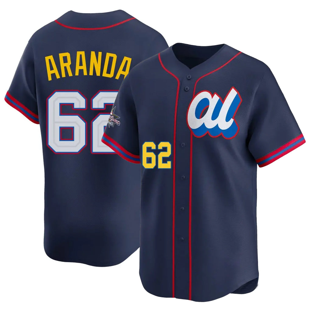 Ldoa TB.Rays #62 Jonathan Aranda Player Navy Limited American League All-Star Edition Stitched Jerseys