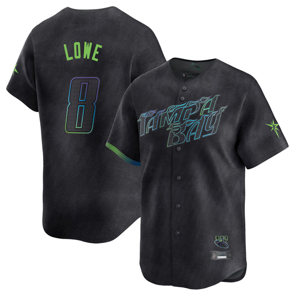 Ldoa TB.Rays #8 Brandon Lowe Player Black City Connect Home Limited Stitched Jerseys