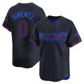 Ldoa T.Blue Jays #0 Andres Gimenez Player Black City Connect Limited Stitched Jerseys
