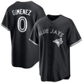 Ldoa T.Blue Jays #0 Andres Gimenez Player Black Home Game Stitched Jerseys