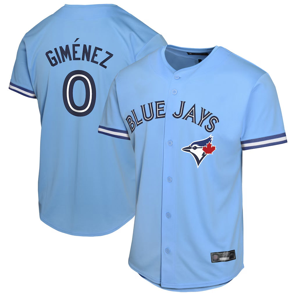Ldoa T.Blue Jays #0 Andres Gimenez Player Blue Home Game Stitched Jerseys