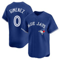 Ldoa T.Blue Jays #0 Andres Gimenez Player Royal Home Game Stitched Jerseys