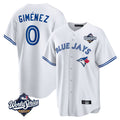 Ldoa T.Blue Jays #0 Andres Gimenez Player White 2025 World Series Game Stitched Jerseys