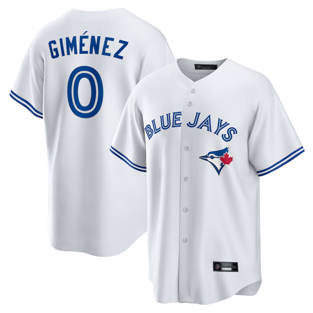 Ldoa T.Blue Jays #0 Andres Gimenez Player White Home Game Stitched Jerseys
