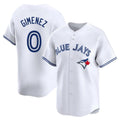 Ldoa T.Blue Jays #0 Andres Gimenez Player White Home Limited Stitched Jerseys