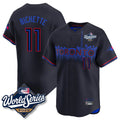 Ldoa T.Blue Jays #11 Bo Bichette Player Black 2025 World Series City Connect Limited Stitched Jerseys